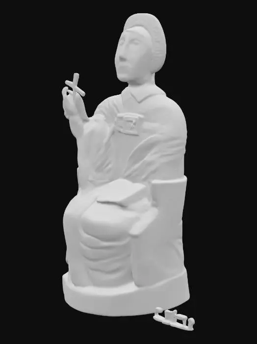 3D model for Wooden Saint Figure
