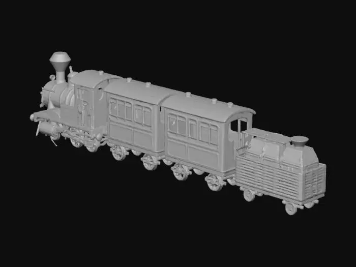 3D model for Colorful Locomotive Journey