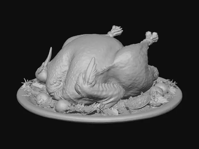 3D model for Thanksgiving Feast，Thanksgiving roast turkey, #Thanksgiving#