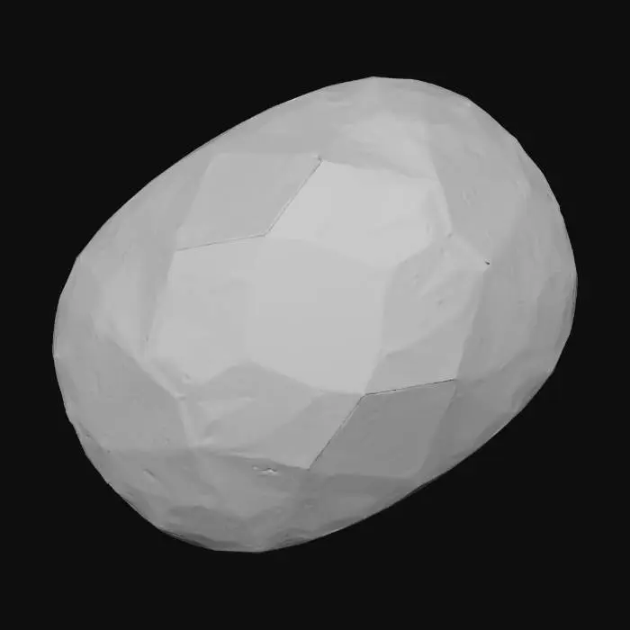 3D model for Red gemstone, garnet