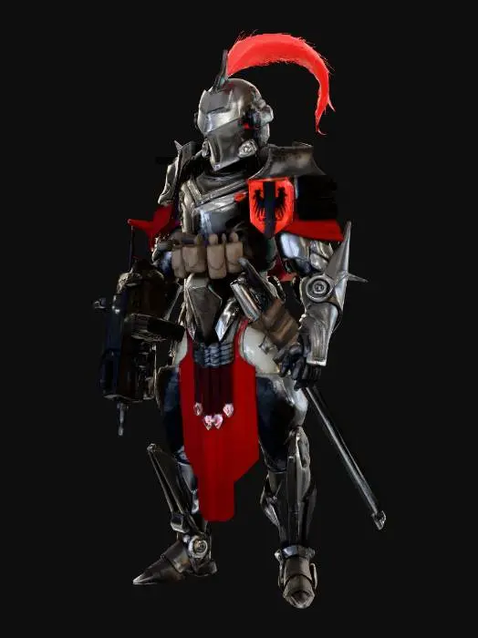 3D model for Cyber Knight Sentinel