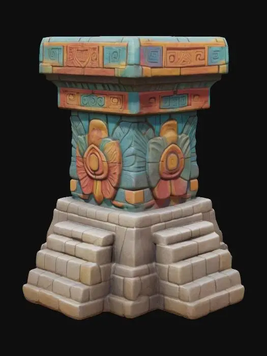3D model for Aztec Pillar
