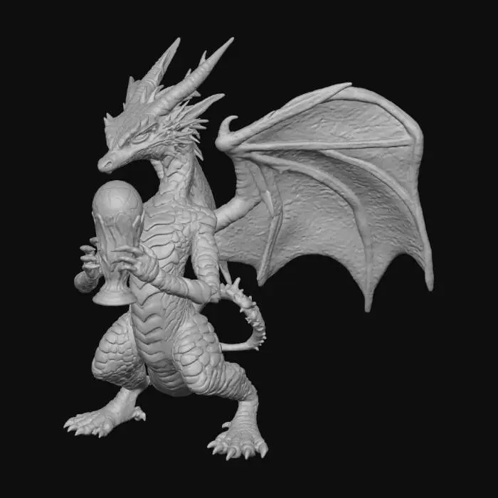 3D model for Cyber dragon elinde bal kabagi yerine futbol dünya kupasi tutsun.