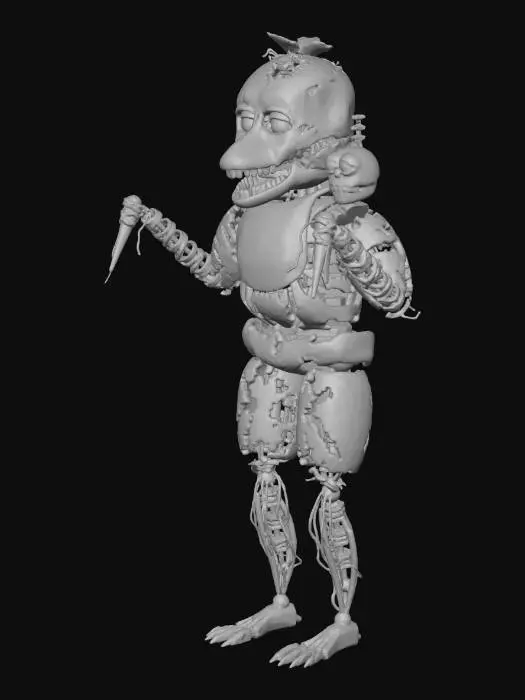 3D model for Withered Chica