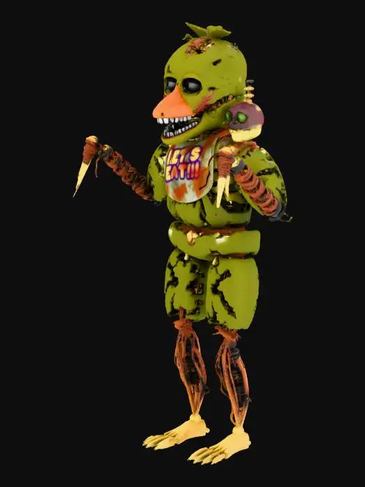 3D model for Withered Chica