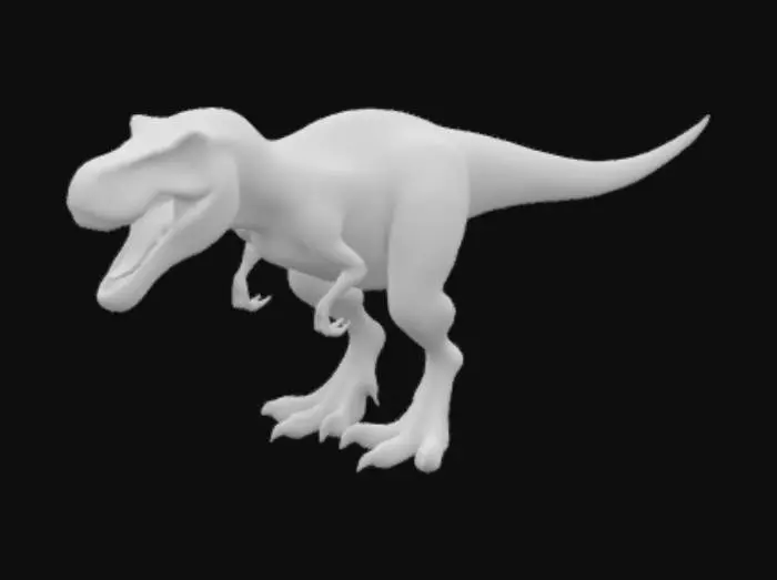 3D model for Tiranosaurio rex, Realista