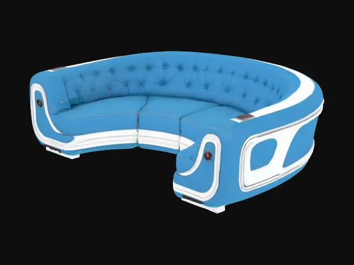 3D model for Retro sci-fi couch