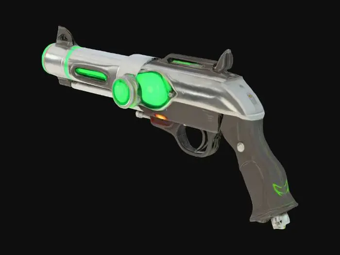 3D model for retro scifi raygun