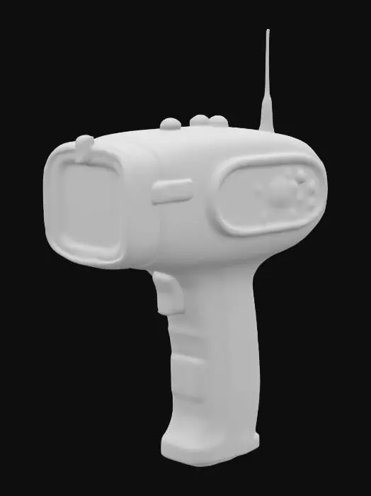 3D model for handheld retro scifi medical scanner