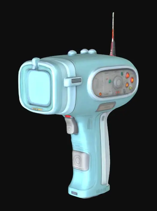 3D model for handheld retro scifi medical scanner
