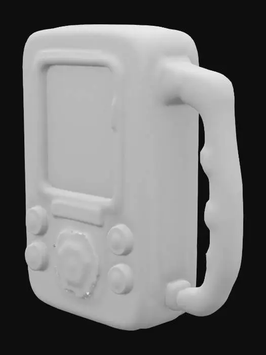 3D model for handheld retro scifi medical scanner