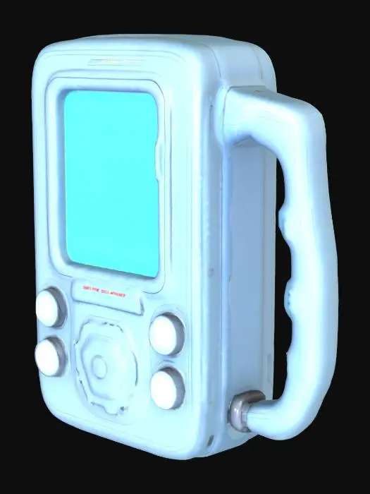 3D model for handheld retro scifi medical scanner