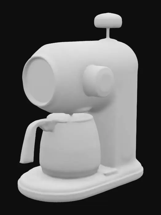 3D model for Retro scifi coffee maker