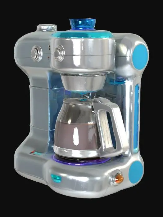 3D model for Retro scifi coffee maker