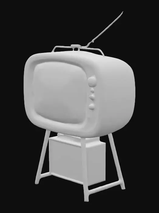 3D model for Retro scifi television