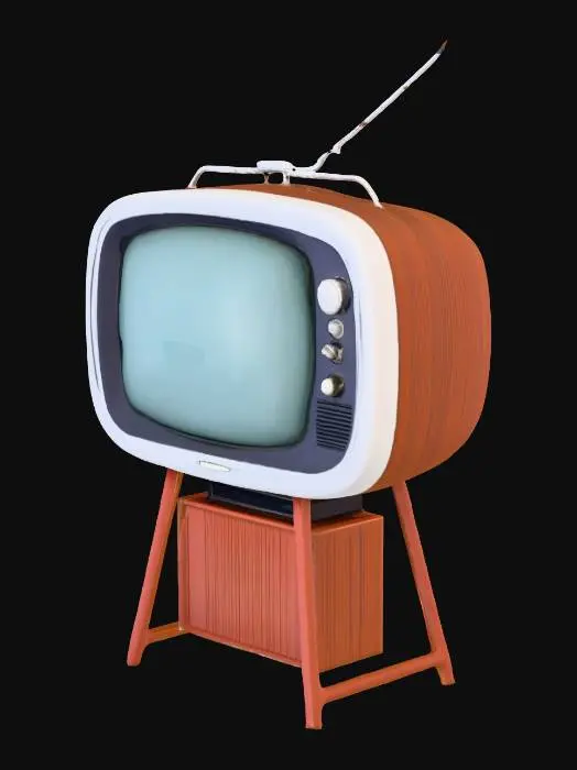3D model for Retro scifi television
