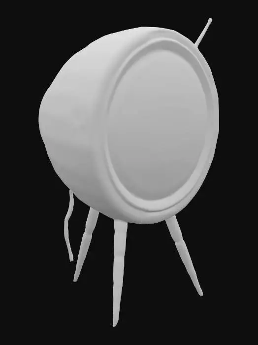 3D model for Retro scifi television