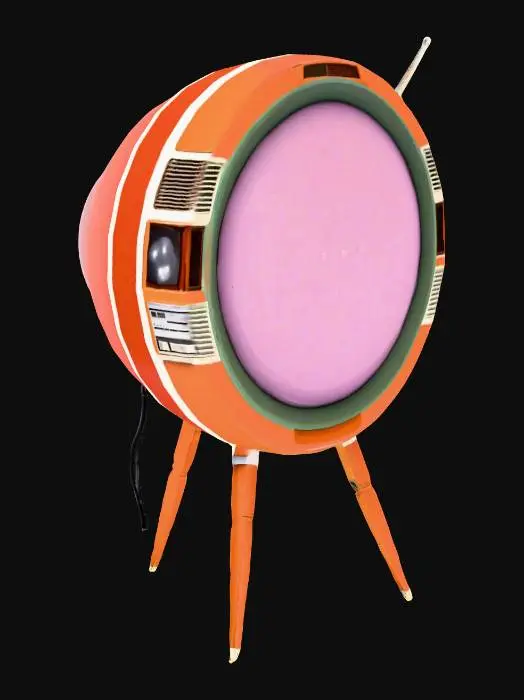 3D model for Retro scifi television