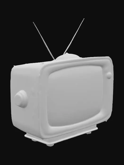 3D model for Retro scifi television