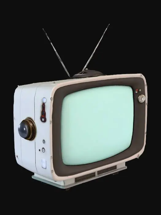 3D model for Retro scifi television
