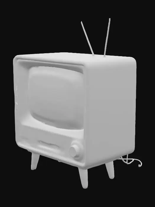 3D model for Retro scifi television