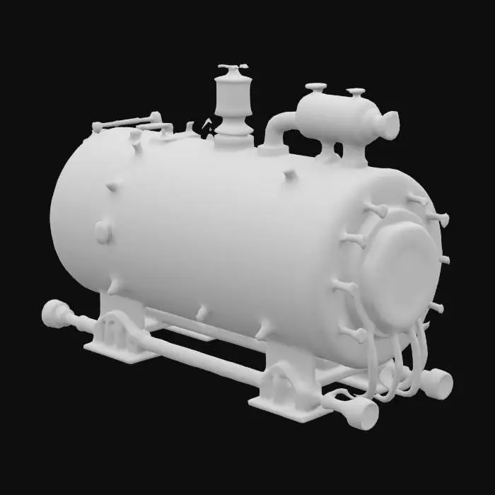 3D model for Retro scifi fuel barrel