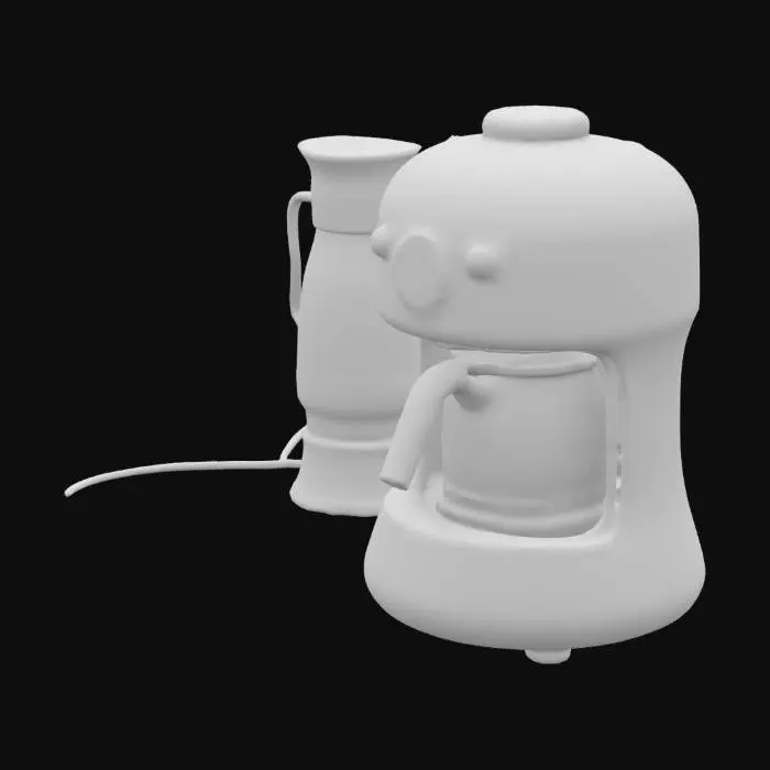 3D model for Retro scifi coffee maker