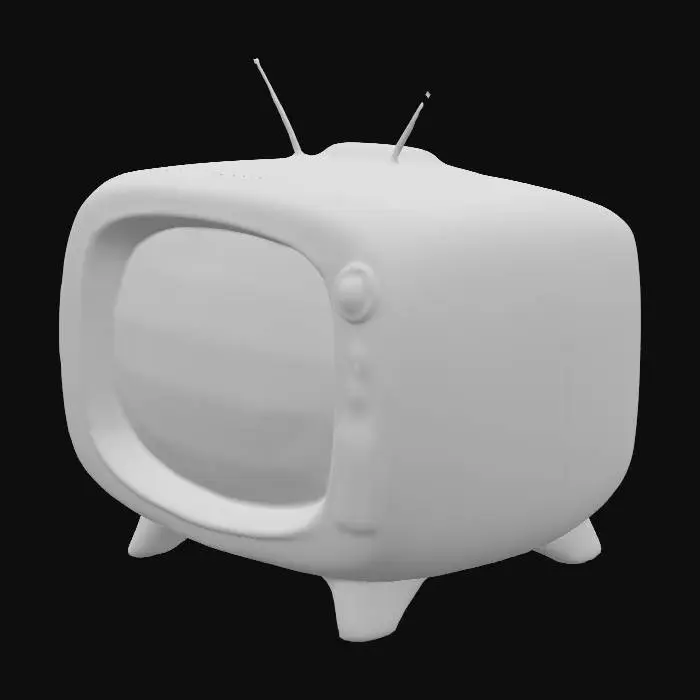 3D model for Retro scifi television
