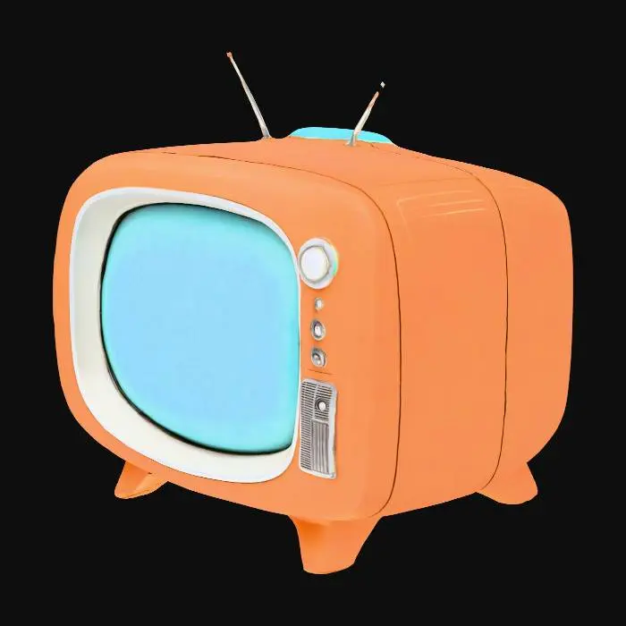 3D model for Retro scifi television