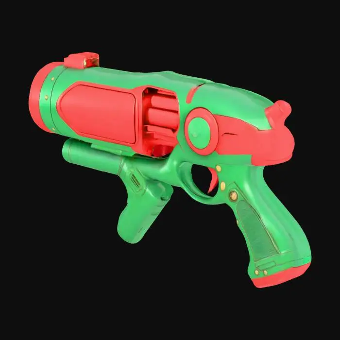 3D model for retro scifi raygun