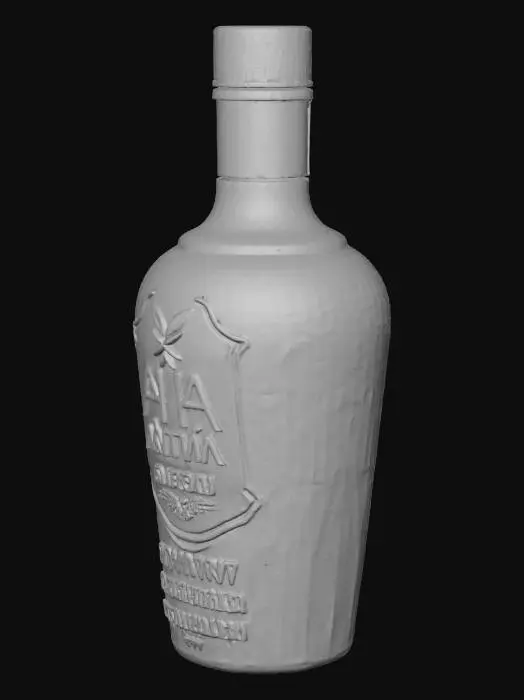 3D model for olive oil in glass