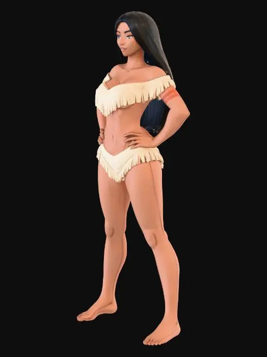 3D model for Warrior Stance