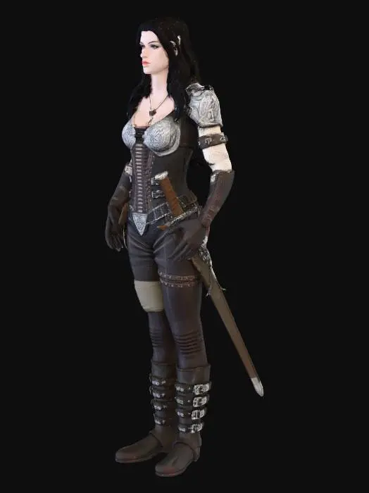 3D model for Warrior_Maiden_1116095417_generate