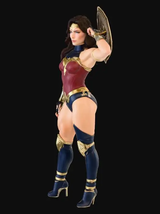 3D model for Warrior Pose