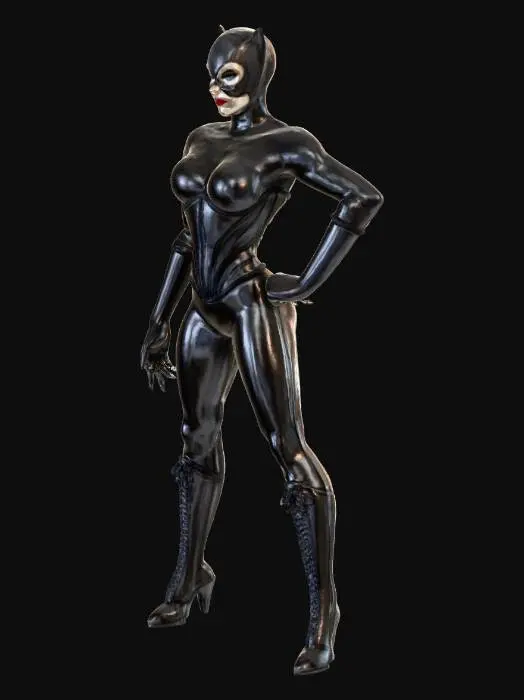 3D model for Catwoman Illustration