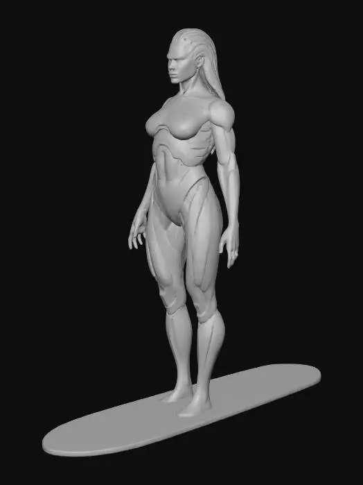 3D model for Silver Surfer