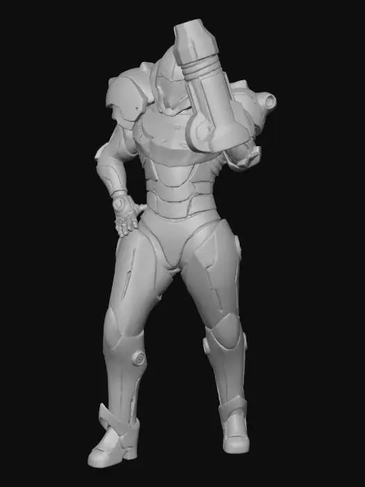 3D model for Armored Hero at Home