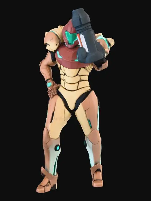 3D model for Armored Hero at Home