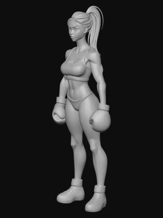3D model for Boxing Warrior