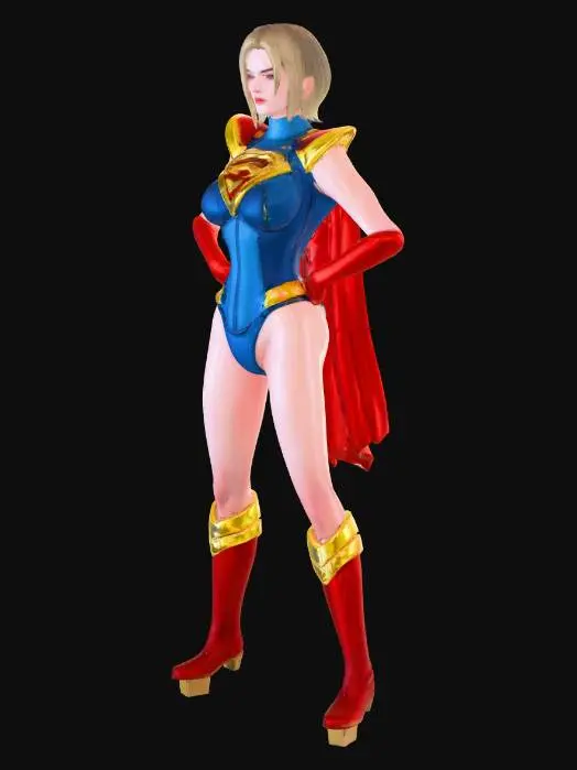 3D model for Superhero in Space