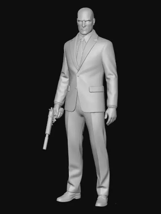 3D model for Meshy_AI_Hitman_Agent_47_Silen_0428101659_generate