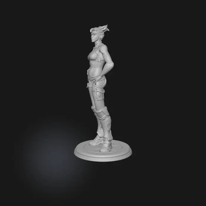 3D model for Overwatch Heroine Fan Art