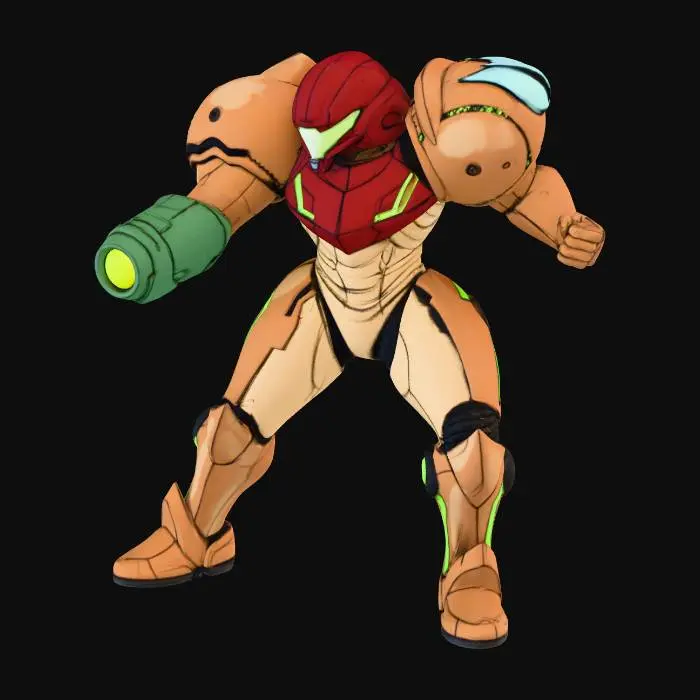 3D model for Armored Warrior Poise