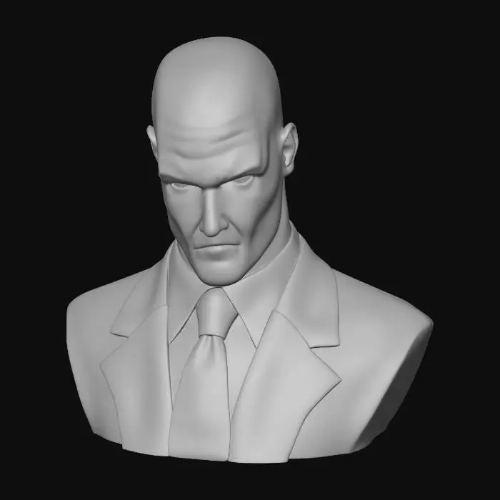 3D model for Bald Assassin Character