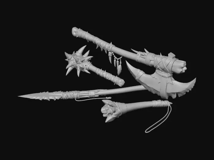 3D model for Orc Weapons