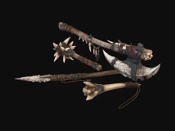 3D model for Orc Weapons