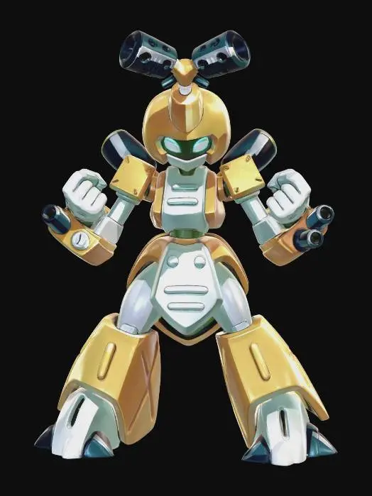 3D model for Golden Bomber Bot