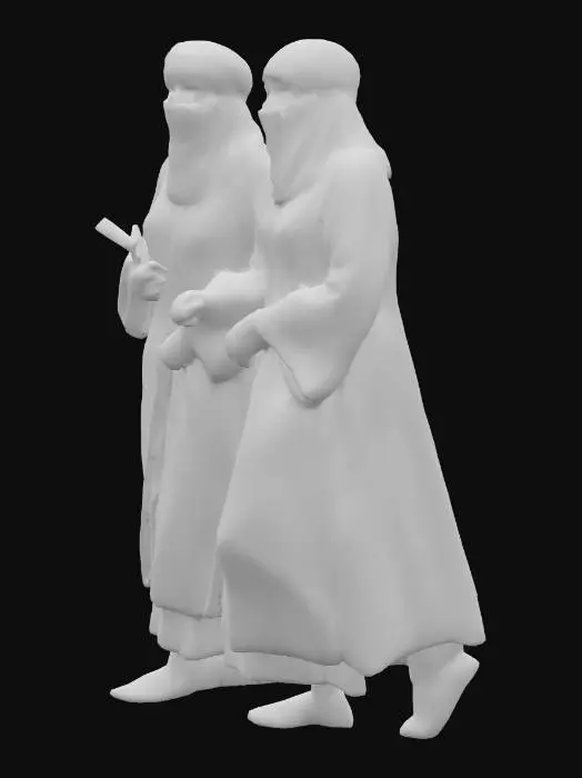 3D model for Companions in Traditional Attire