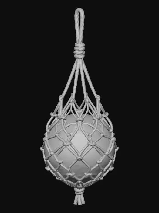 3D model for Red Ball in Netting