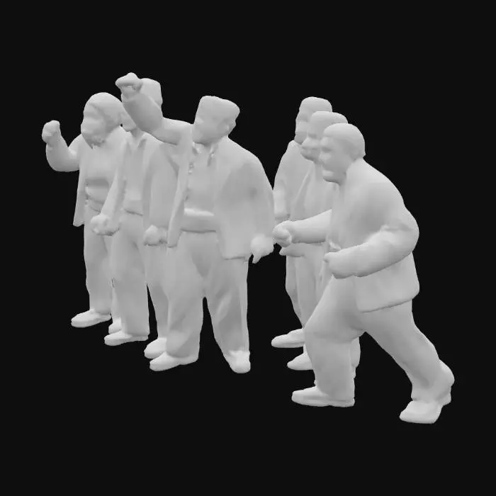 3D model for Protesters in Red Fezzes